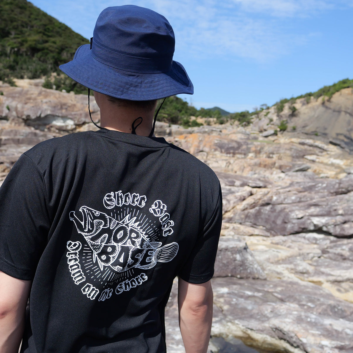 SHOREBASE 速乾ドライTシャツ ブラック