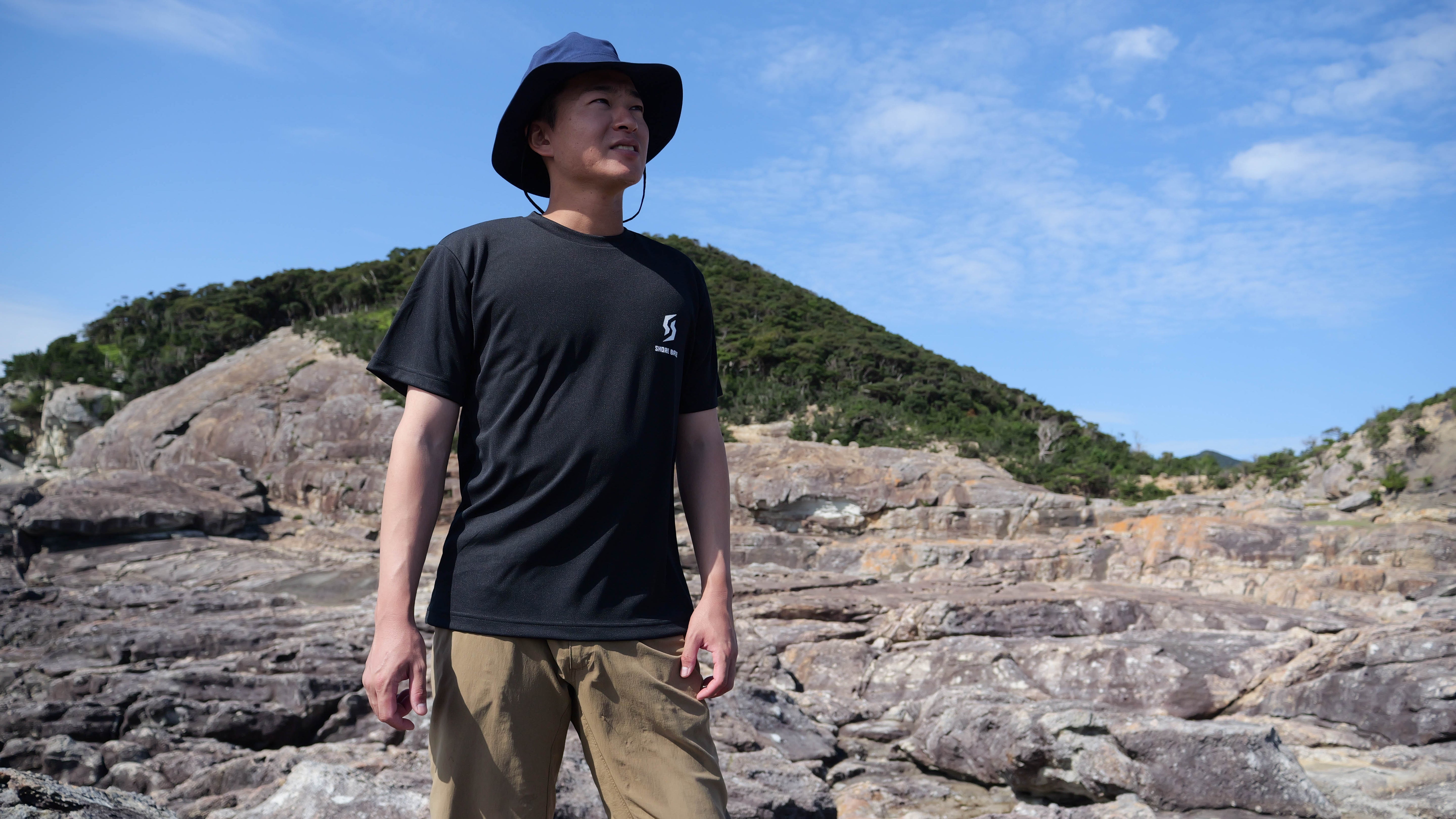 SHOREBASE 速乾ドライTシャツ ブラック