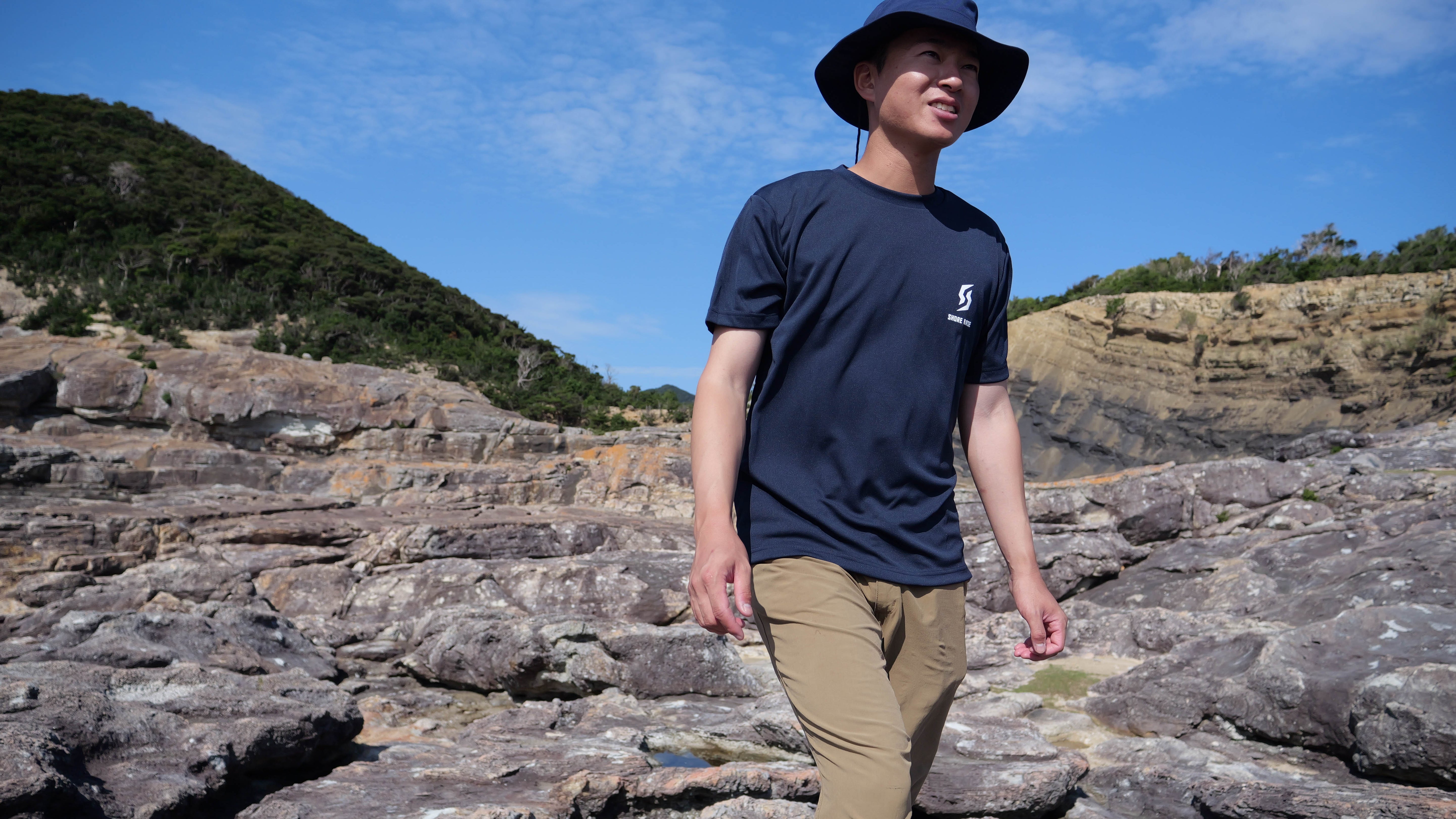 SHOREBASE 速乾ドライTシャツ ネイビー