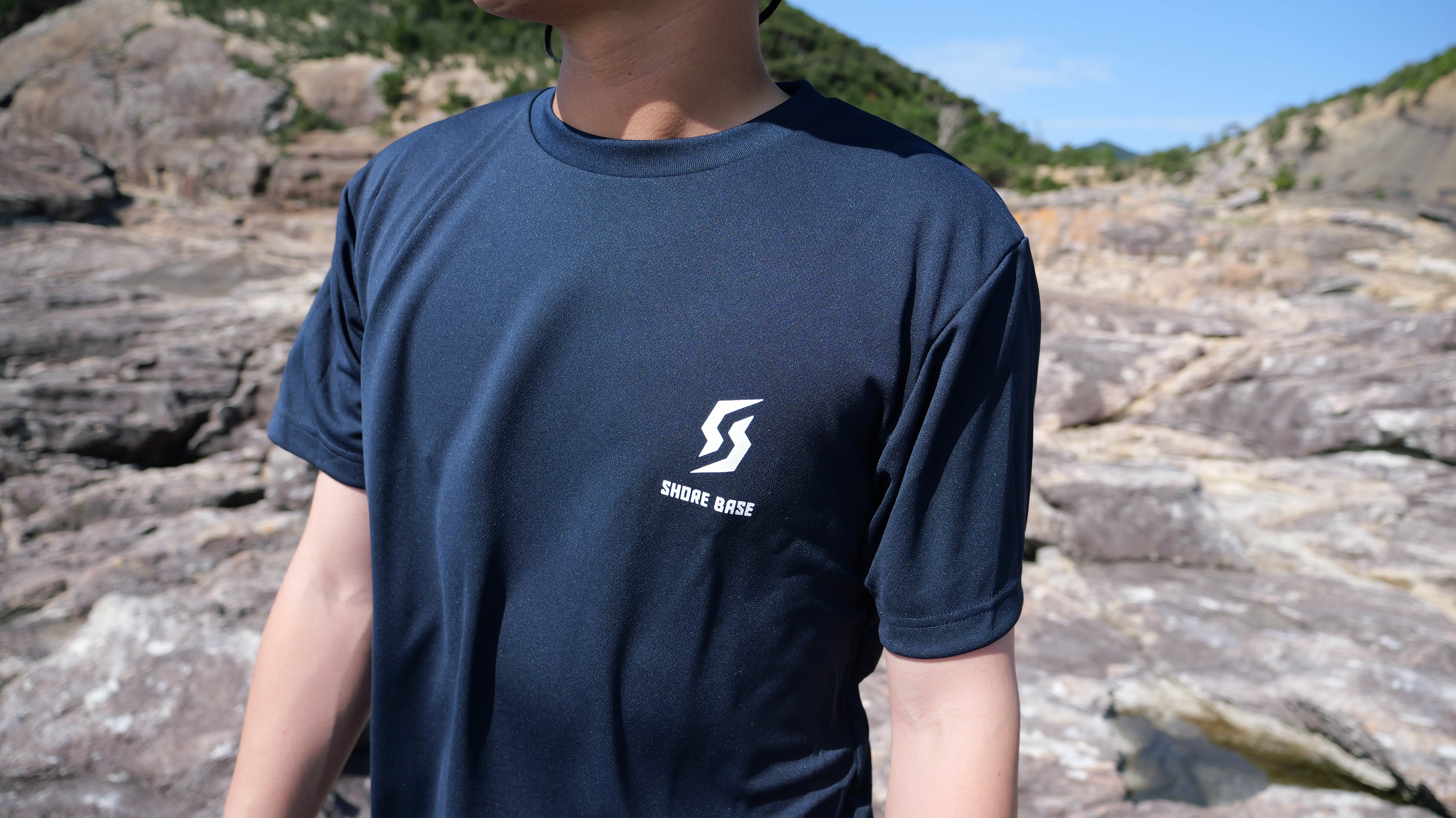 SHOREBASE 速乾ドライTシャツ ネイビー