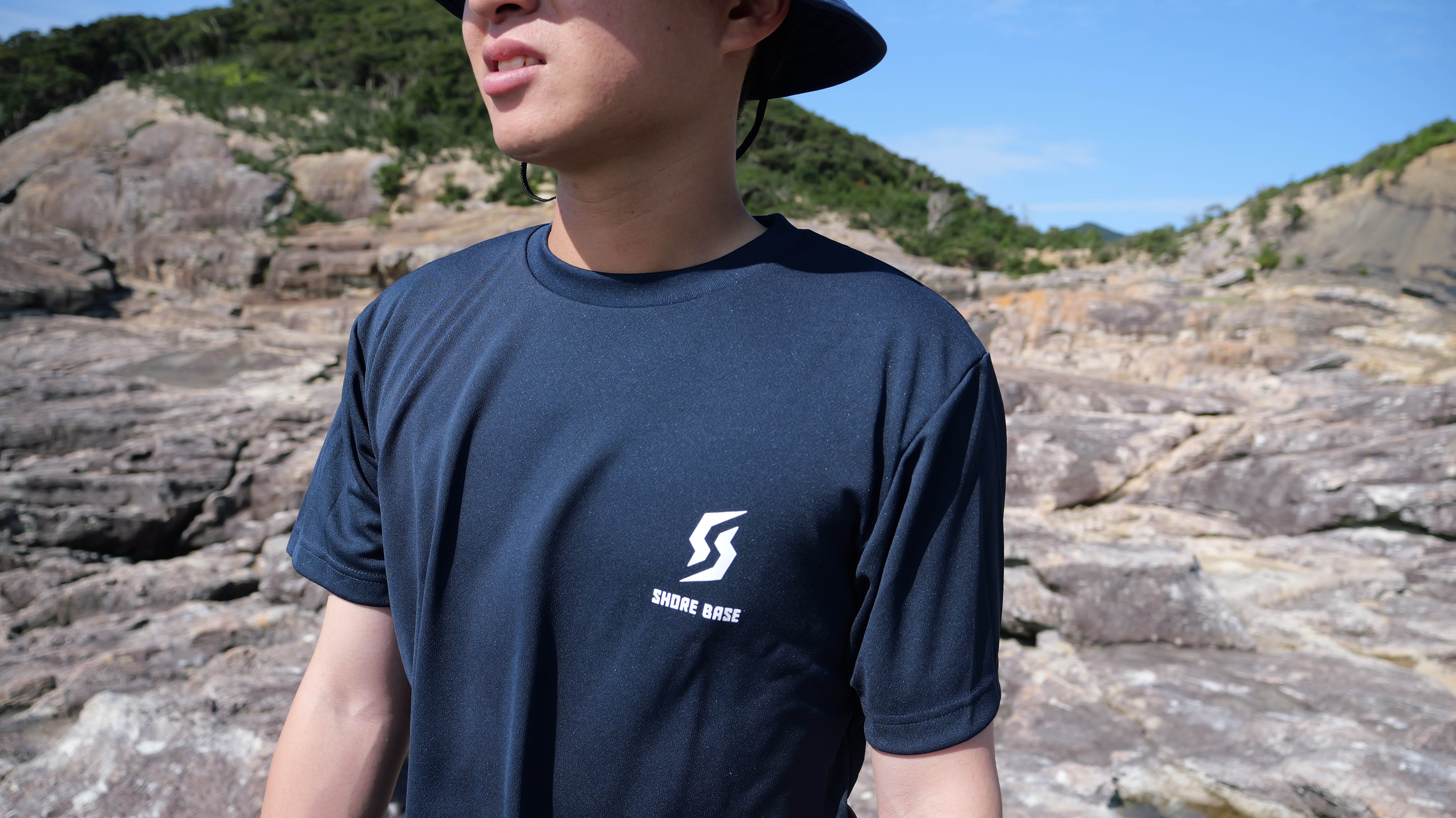 SHOREBASE 速乾ドライTシャツ ネイビー