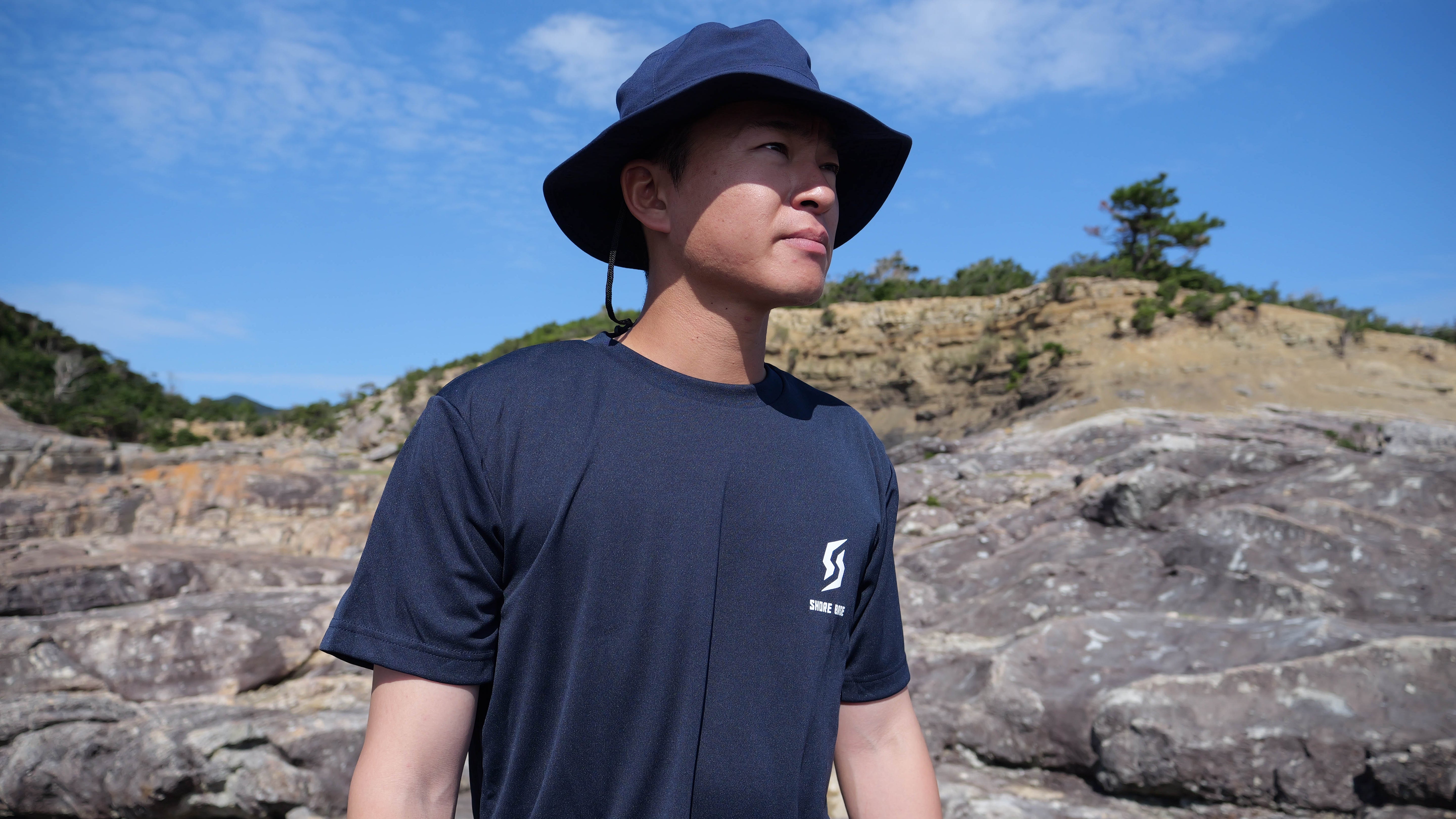 SHOREBASE 速乾ドライTシャツ ネイビー